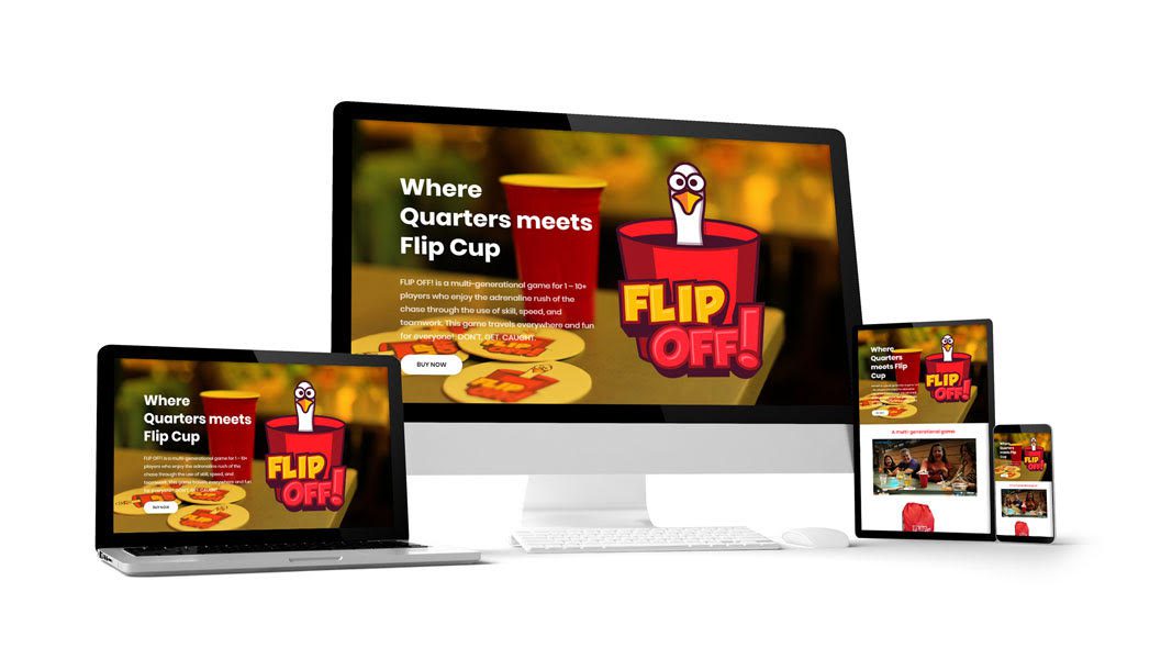 Flip Off! Game Web site designed and developed by Hammersmith Support
