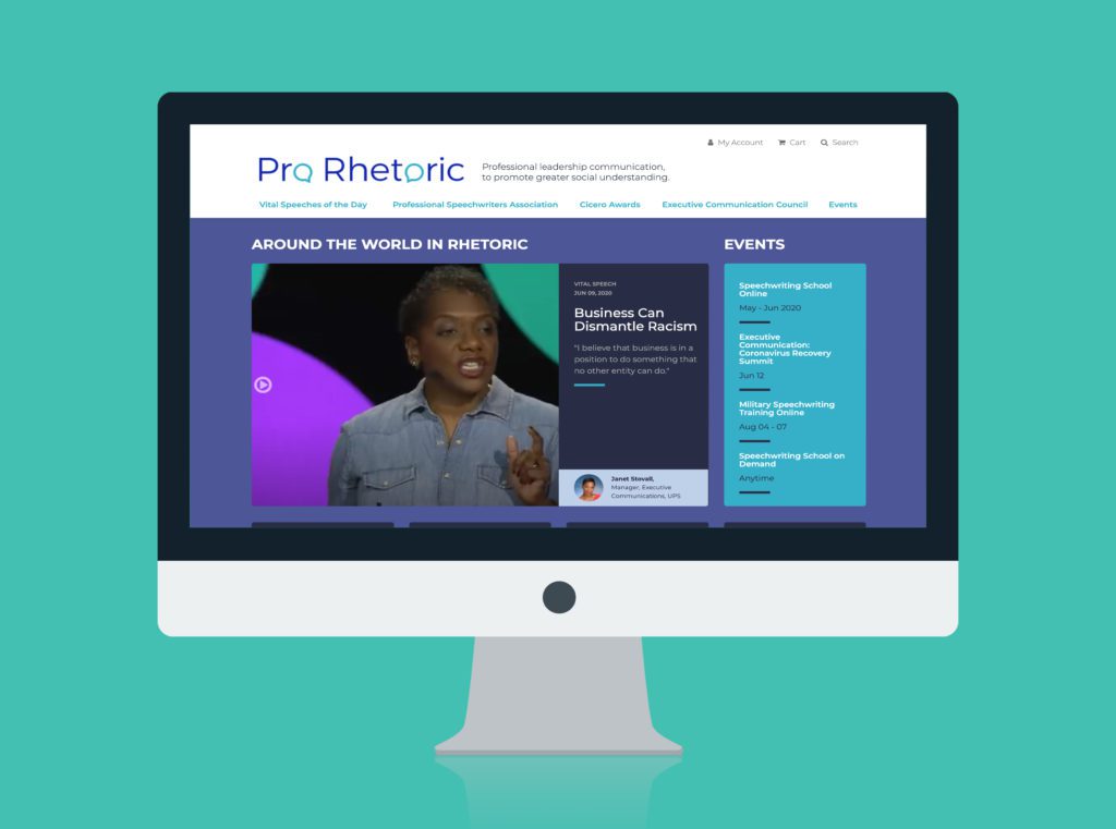 Pro Rhetoric  | logo design, website design & website development