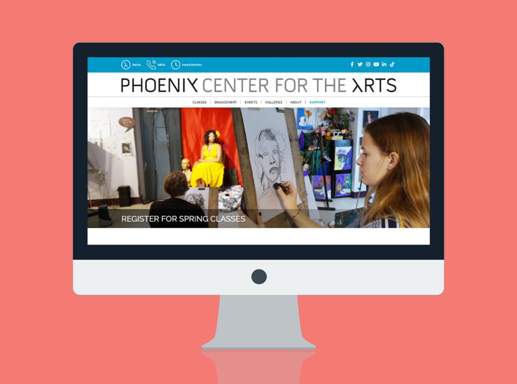 Phoenix Center for the Arts  | website design & website development