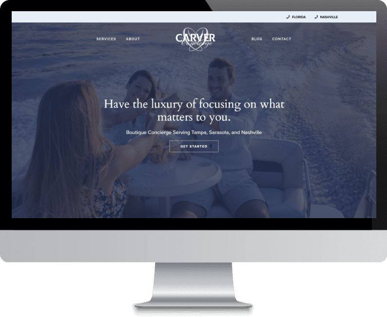 Carver Concierge WordPress Website Design & Development