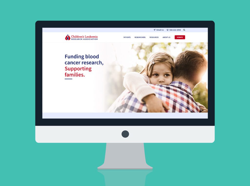 Children’s Leukemia Research Association | logo design, website design & website development