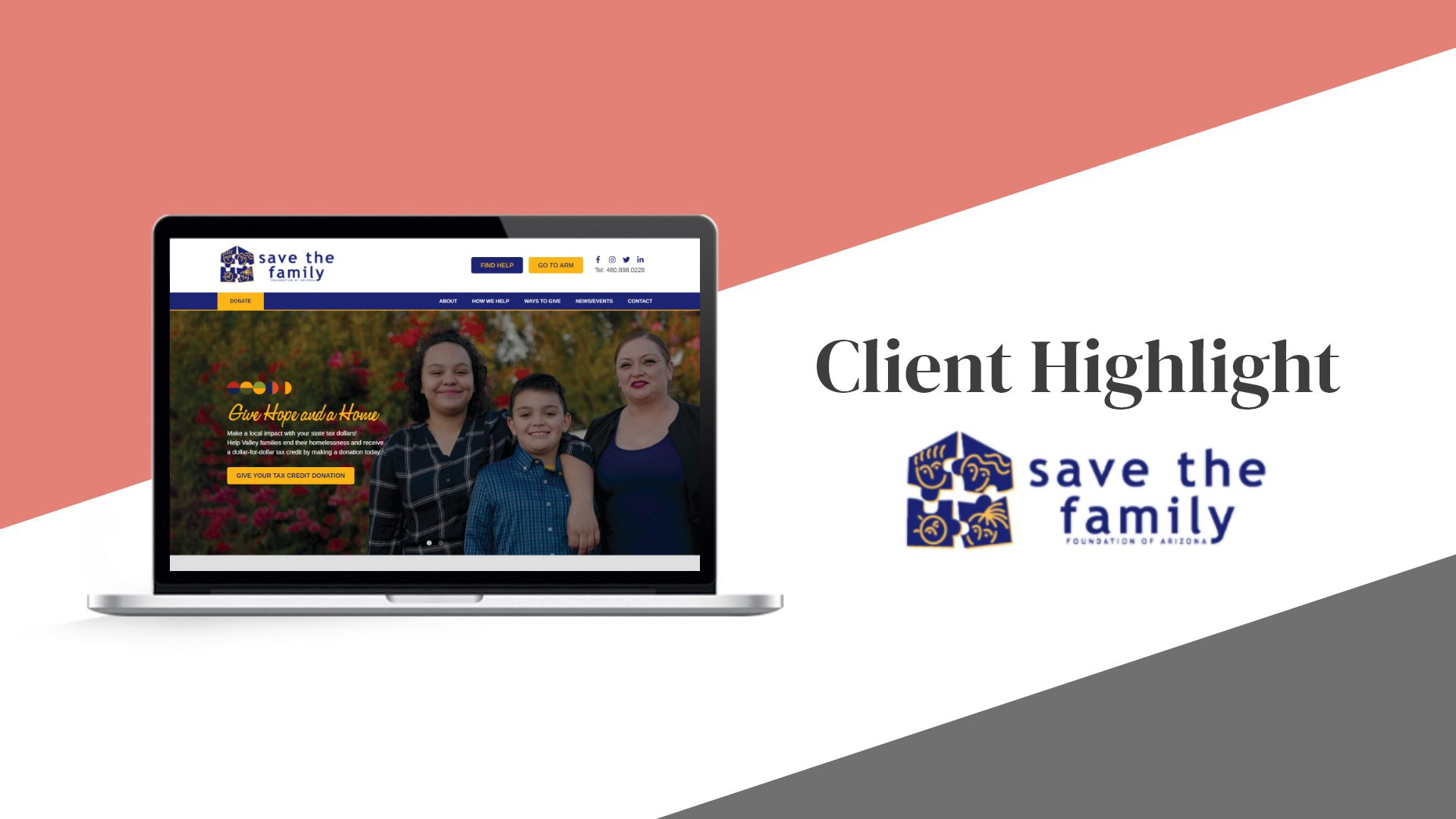 Client Highlight: Save the Family