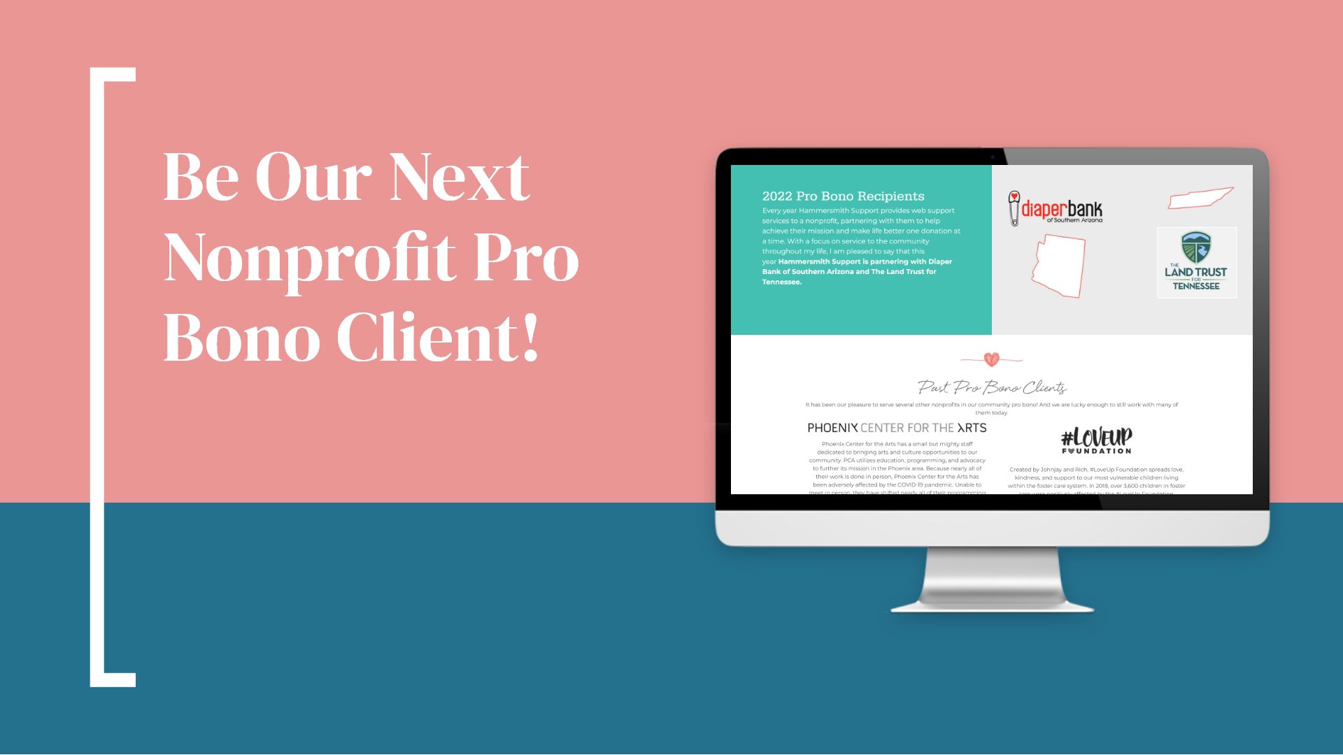 Be Our Next Nonprofit Pro Bono Client!