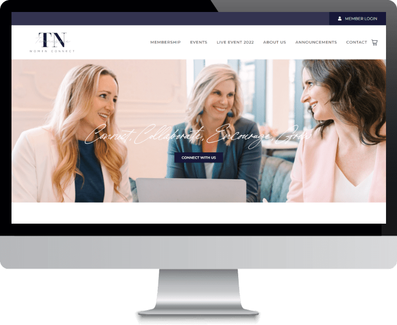 TN Women Connect Custom Designed WordPress Website