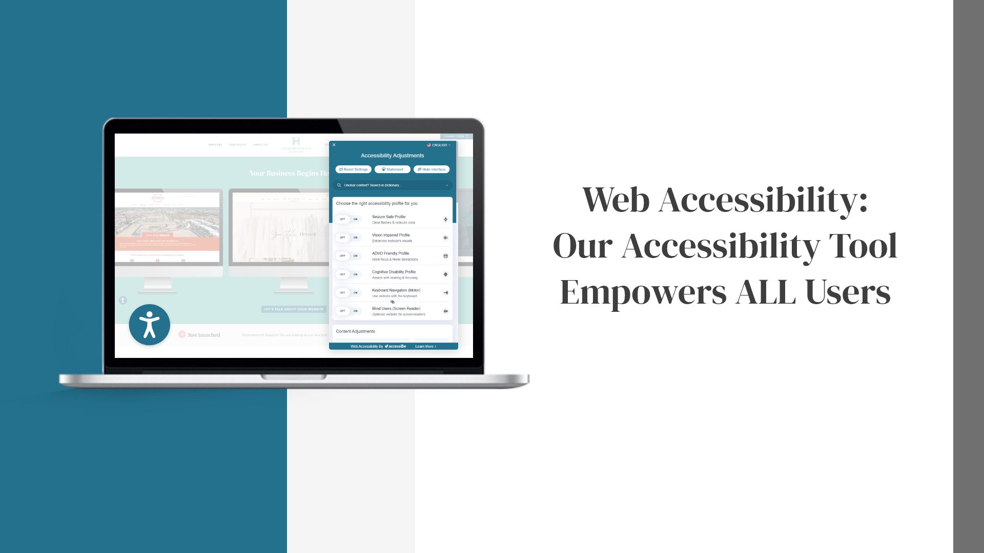 Web Accessibility: Our Accessibility Tool Empowers ALL Users
